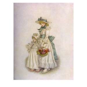  Sisters by Kate Greenaway Premium Giclee Poster Print by 