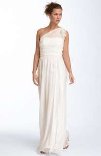 JS Collections One Shoulder Chiffon Gown  