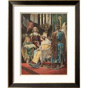  Edward II Crowned King of England at Westminster Framed 