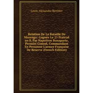   Reserve (French Edition) Louis Alexandre Berthier  Books