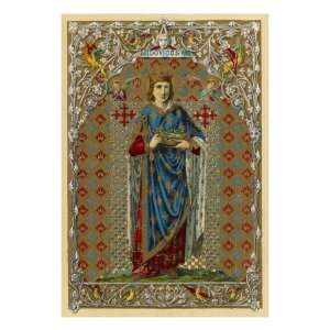  Louis IX King of France, Crusader and Saint Stretched 