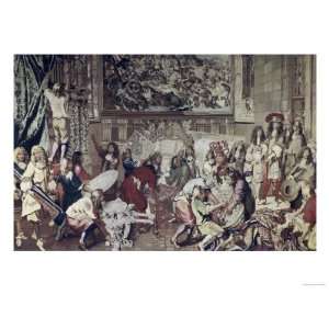 Louis XIV Visit to Gobelins Factory Giclee Poster Print, 16x12