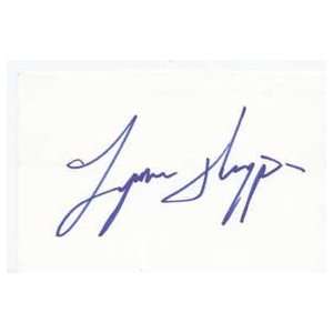 LYNNE THIGPEN Signed Index Card In Person