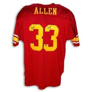 Marcus Allen Hand Signed Chiefs Throwback Jersey