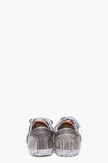 Diesel Gunmetal Tone Waveday Sneakers for men  