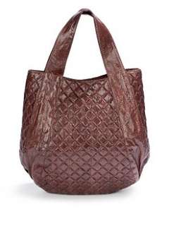 Beirn   Jenna Quilted Watersnake Hobo/Burgundy