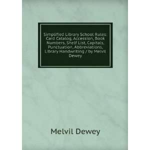   , Library Handwriting / by Melvil Dewey Melvil Dewey Books