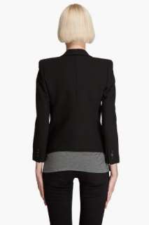 Smythe Sharp Shoulder Cutoff Tuxedo Jacket for women  