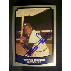 Minnie Minoso Chicago White Sox #51 1988 Baseball Legends Signed 