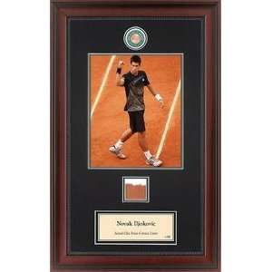 Novak Djokovic 2008 Roland Garros Memorabilia With Clay