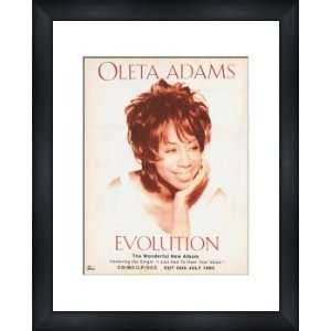  OLETA ADAMS Evolution   Custom Framed Original Ad   Framed 