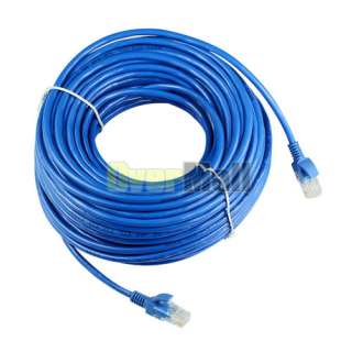 NEW 100 FT CAT5e CAT5 RJ45 Ethernet Network LAN Cable Blue  