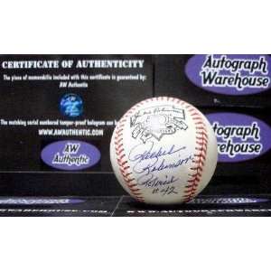 Rachel Robinson Autographed/Hand Signed Baseball inscribed Retired #42 