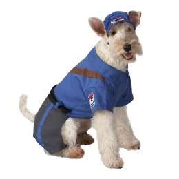 Pet Dog Mailman Blue/ Gray Uniform With Hat Costume VF  