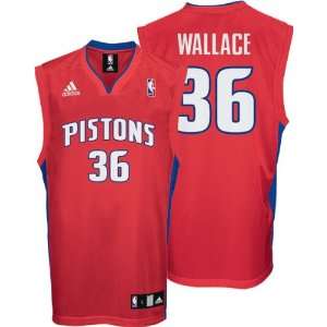 Rasheed Wallace Youth Jersey adidas Red Replica #36 Detroit Pistons 