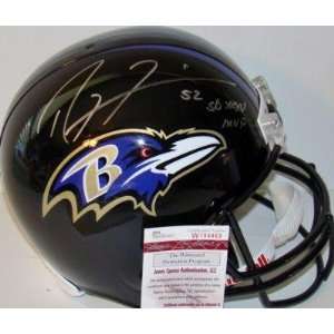 Ray Lewis Signed Helmet   Replica   Autographed NFL Helmets