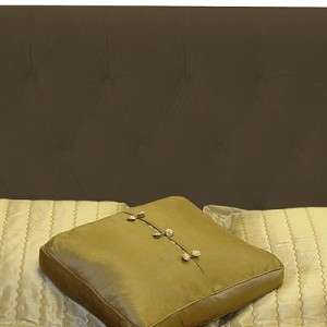 Dixon Chocolate Cal King Headboard Upholstered in a Soft Velvet Fabric