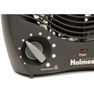 New Holmes HFH108B Compact Space Fan/Heater   Black 048894038648 