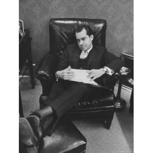  Vice President Richard M. Nixon Sitting Office at the 