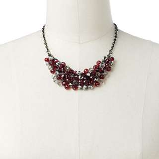 Apt. 9 Jet Bead Bib Necklace