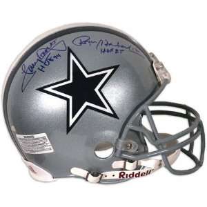 Roger Staubach & Tony Dorsett Dallas Cowboys HOF Autographed Helmet