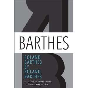   Roland Barthes by Roland Barthes [Paperback] Roland Barthes Books