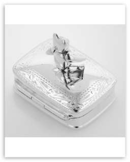 Sterling Silver Teddy Bear Box for Baby  