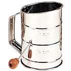   Baking 5 Сup Steel Crank Flour Sifter Tool Kitchen Crank Soft NEW