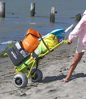 Mini Wheeleez Folding Beach Cart Dolly w Balloon Tires  