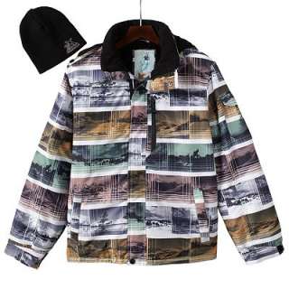 ZeroXposur Gray Flash Snowboard Jacket with Hat