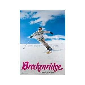  Breckenridge Original Skiing Poster