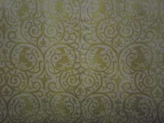 FORTUNY Silk Fabric Upholstered Sleek Midcentury Sofa  