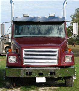 FREIGHTLINER FL60 FL70 STAINLESS 13 INCH DROP VISOR FL80 FL106 FL112 F 