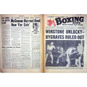    BOXING 1964 WINSTONE JOHNSON BYGRAVES WALKER TAYLOR