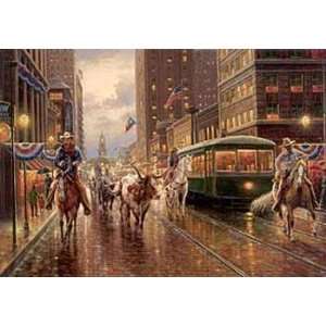  Jack Terry   Old Downtown Fort Worth Canvas