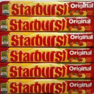 STARBURST FRUIT CHEWS   ORIGINAL 24 2.07oz (58g) Packs 04005108  