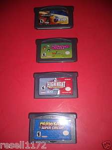 LN GAME BOY ADVANCE DS HIGH HEAT 2002  MARIO KART CIRCUIT  POWERPUFF 