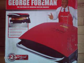 George Foreman G Broil Red Grill GR236CTR  