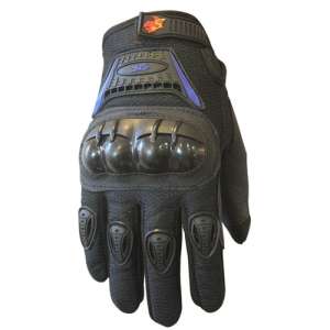 Street Bike Full Finger Motorcycle Gloves 09 X4 blue/black  