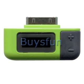 Green FM RADIO TRANSMITTER Remote Control + CAR CHARGER for iPod Touch 