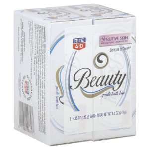  Rite Aid Bath Bar, Gentle, Beauty, Sensitive Skin, 2 ea 