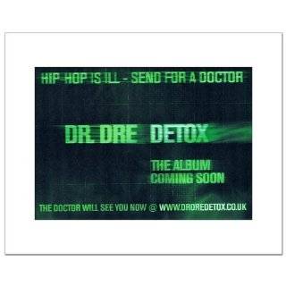 DR DRE Detox 15x12in Matted Music Print   White