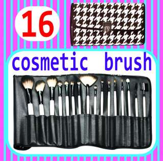 16pcs Studio Goat Hair Cosmetic Makeup Brush Set Kit G8  