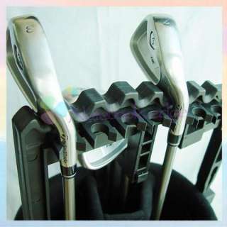 Portable Set 9 Golf Iron Club Shafts Protection Holder Organizer 