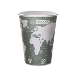   Products Renewable Resource Hot Drink Cup   Blue Marble   ECOBHC12WAPK
