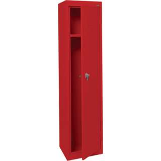 Welded Steel Storage Locker Single Tier 15 x 18 x 66H red LF11151866 