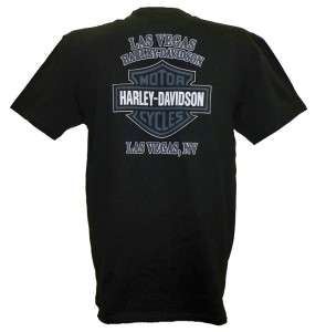 Harley Davidson Las Vegas Dealer Tee T Shirt BLACK MEDIUM #TSX  