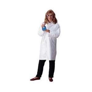 DuPont Tyvek Lab Coat w/ 2 Pockets, White (Sold by Each)  FREE GIFT 