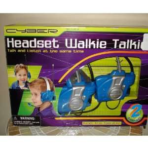  Headset Walkie Talkie   2 Channel   Blue Toys & Games