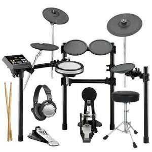  Yamaha DTX520K Electronic Drum Kit DRUM ESSENTIALS BUNDLE 